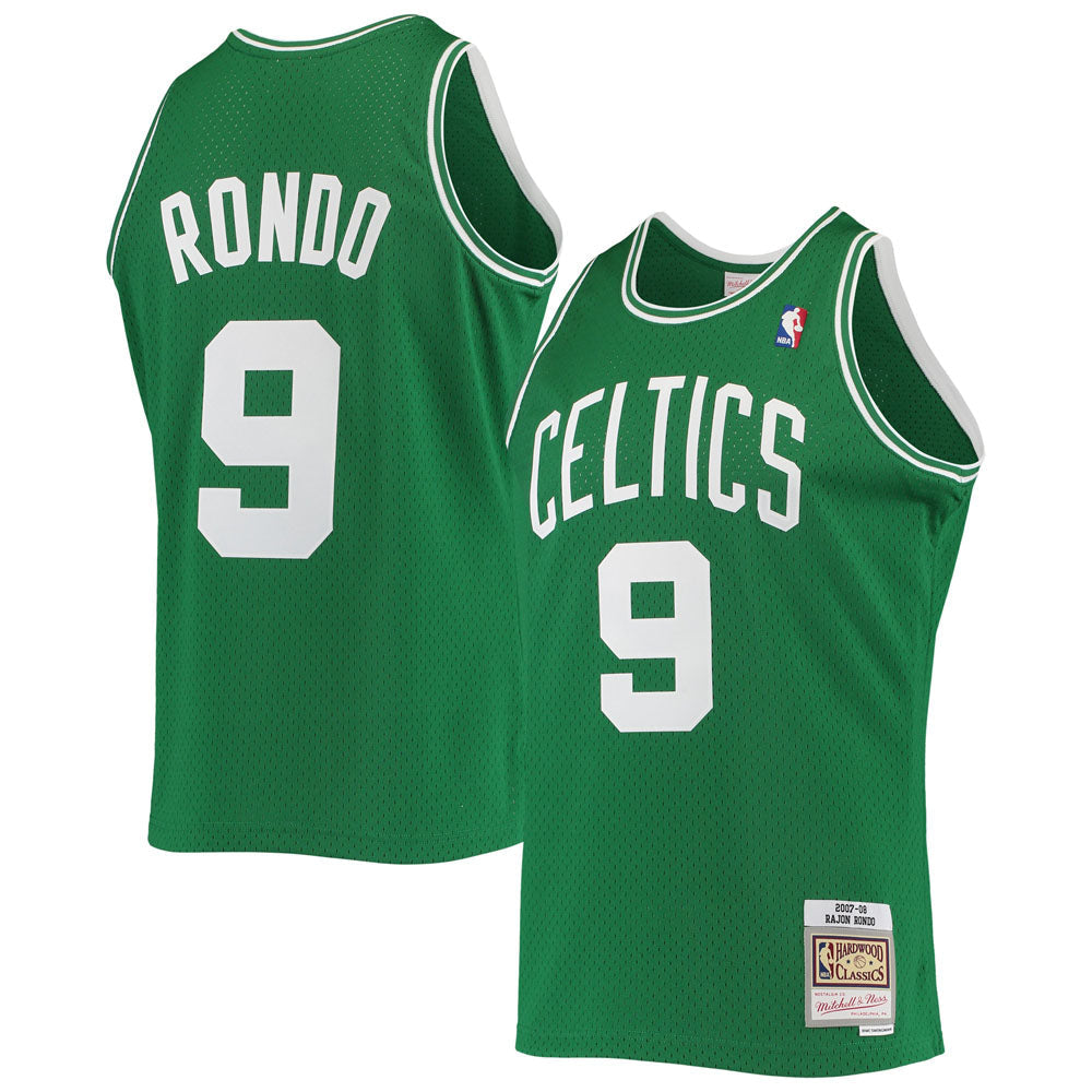 Men's Boston Celtics Rajon Rondo 2001-02 Hardwood Classics Jersey - Green