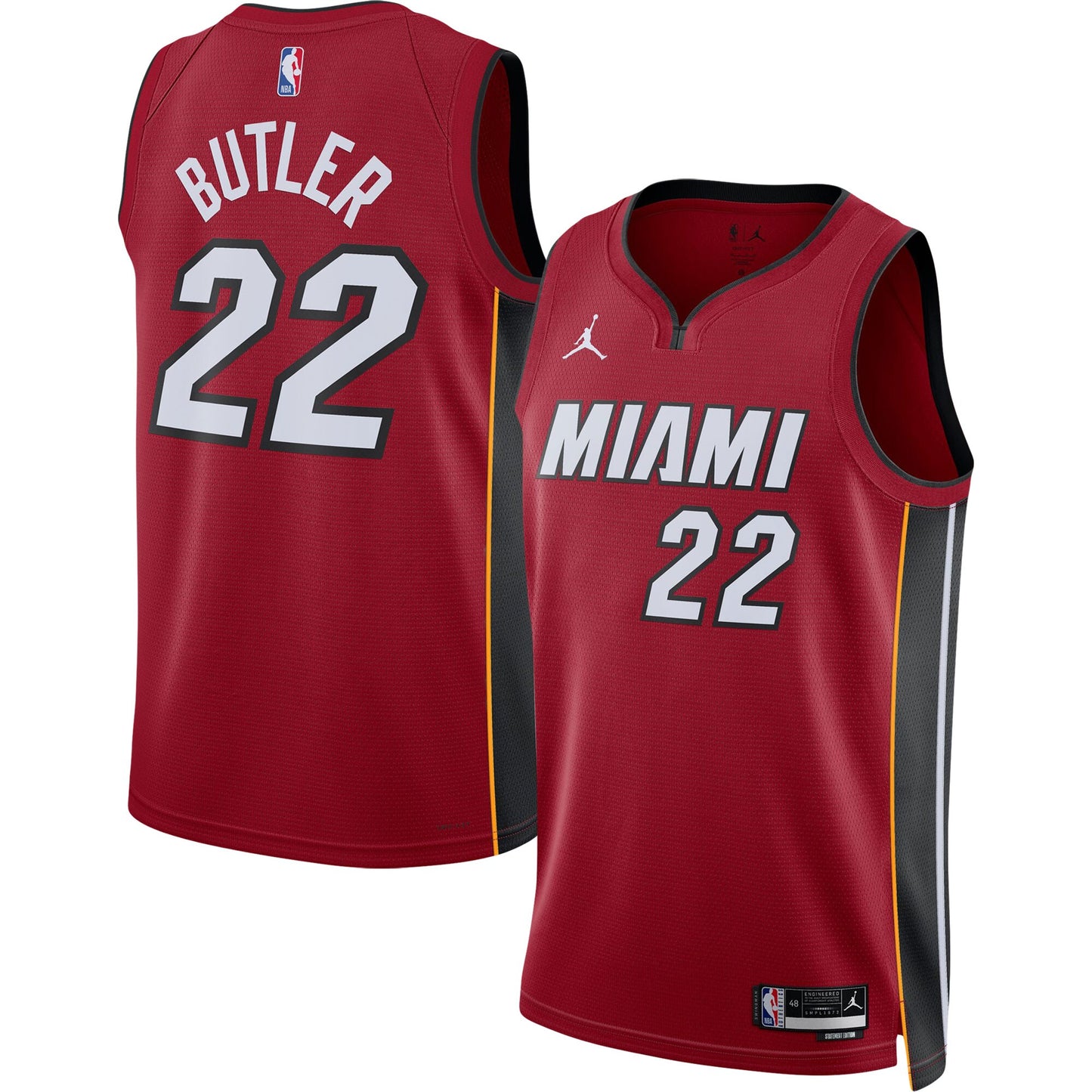 Jimmy Butler Miami Heat Jordans Brand Unisex Swingman Jersey - Statement Edition - Red