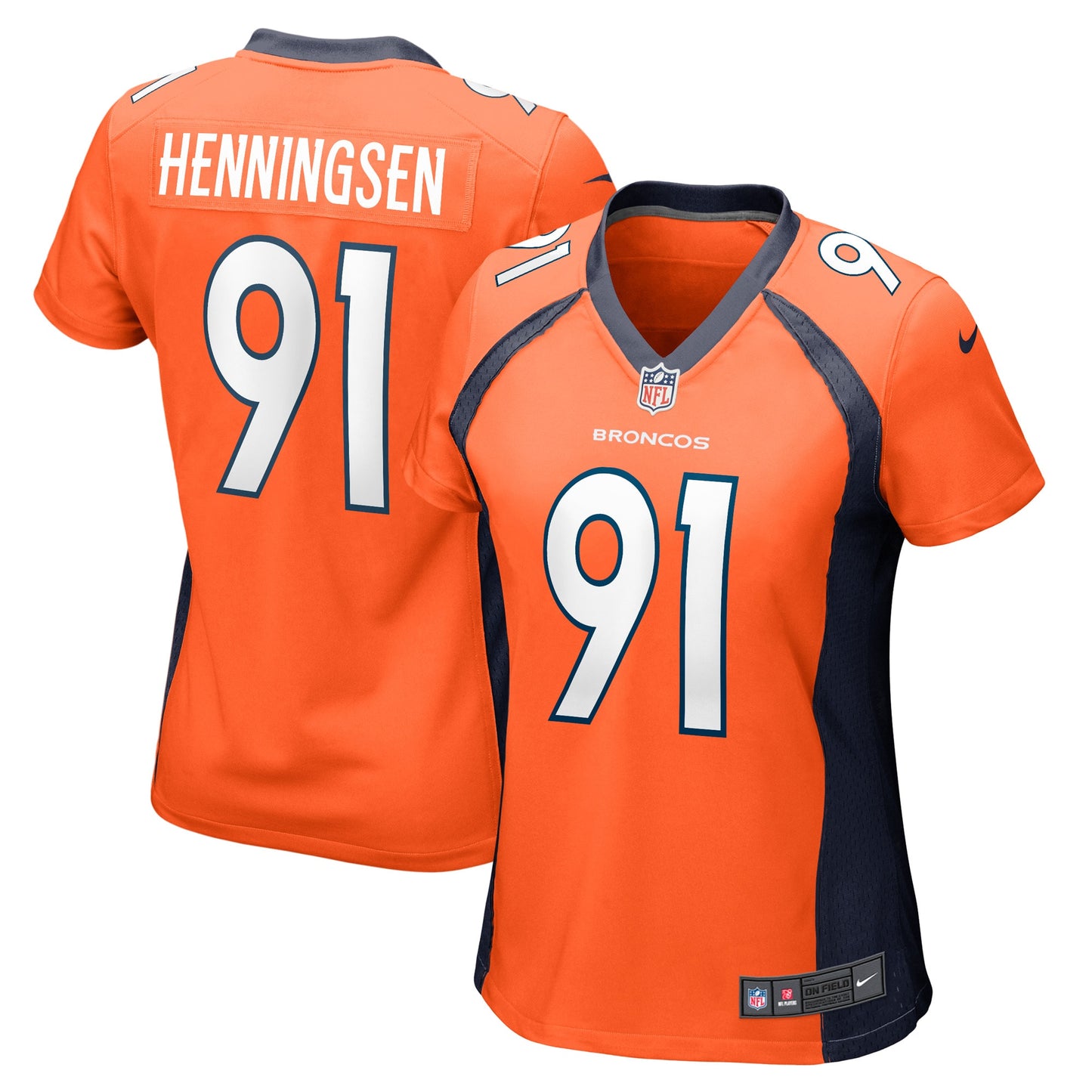 Matt Henningsen Denver Broncos Nike Women's Game Player Jersey - Orange