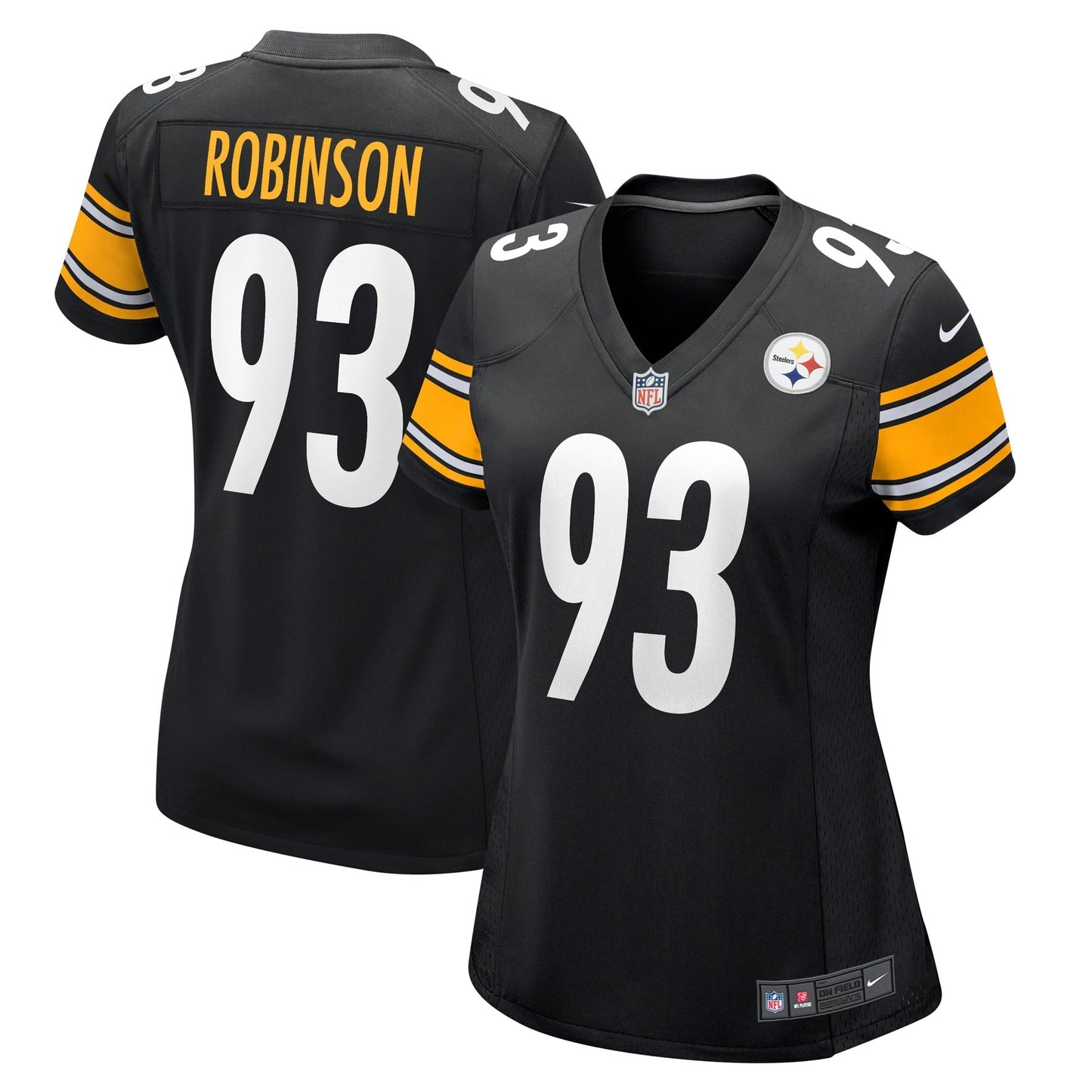 Women's Nike Mark Robinson Black Pittsburgh Steelers Game Player Jersey