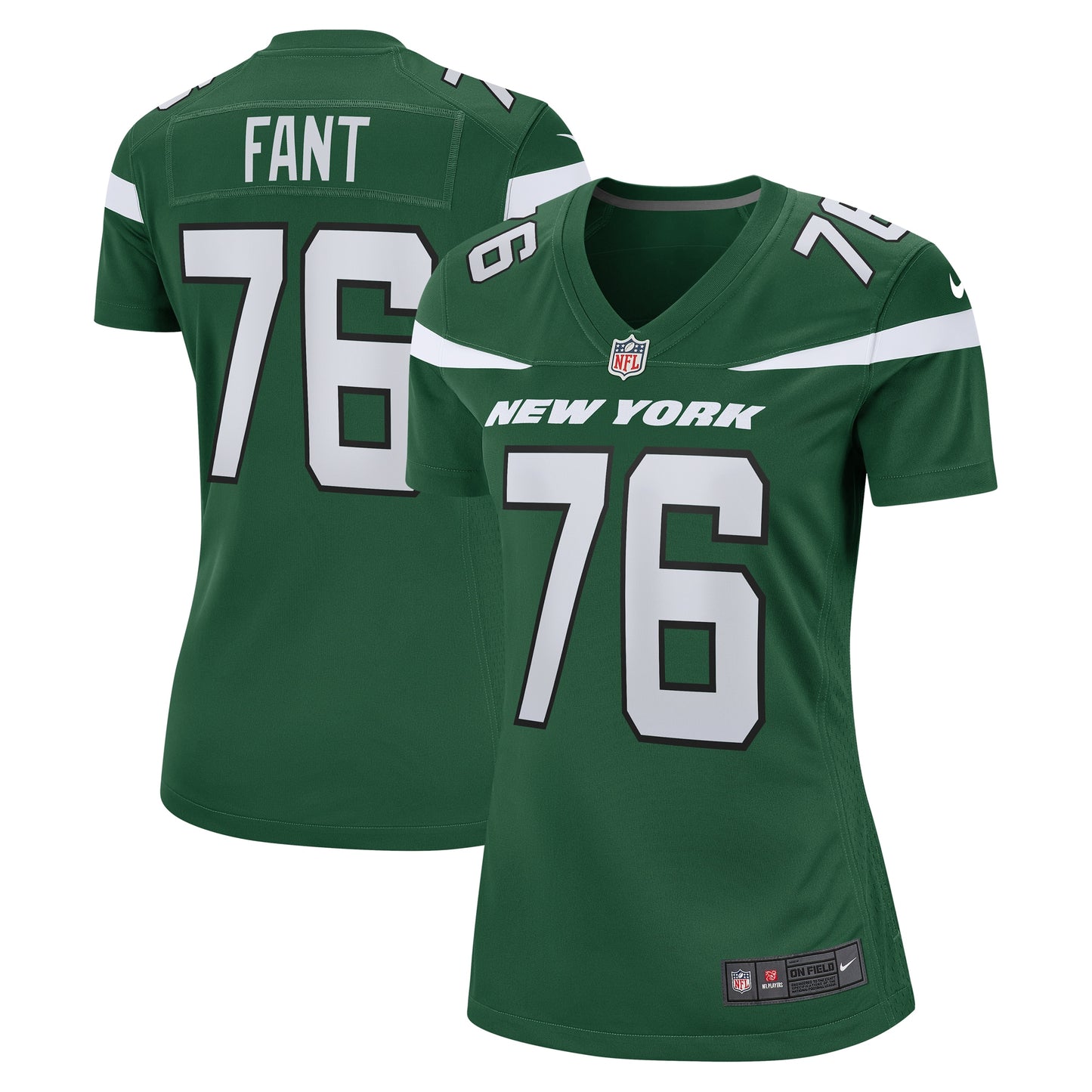 George Fant New York Jets Nike Women's Game Jersey - Gotham Green