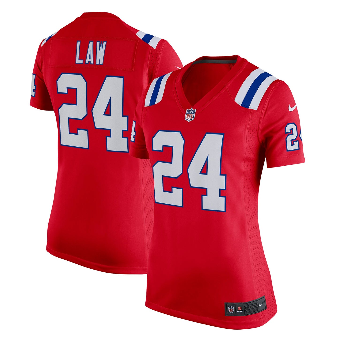 Ty Law New England Patriots Nike Women's Retired Game Jersey - Red