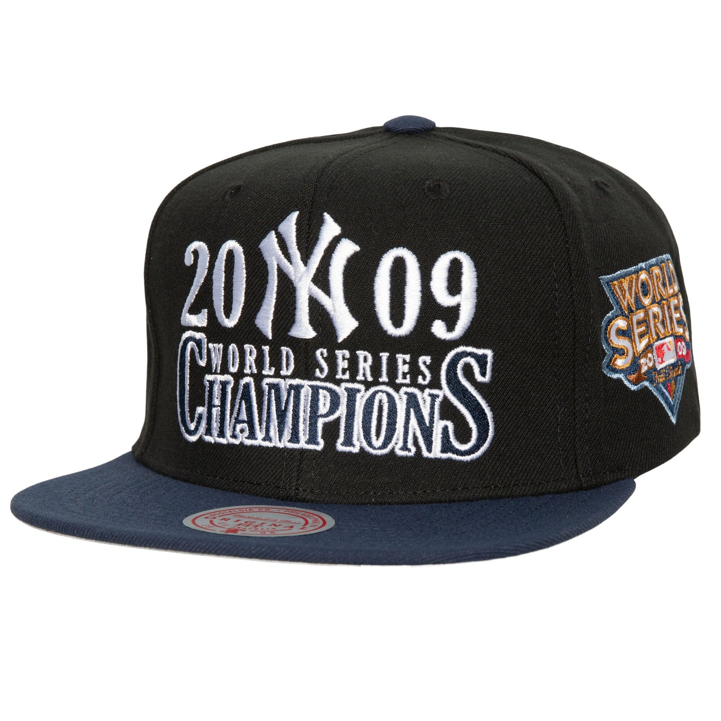 New York Yankees Mitchell & Ness World Series Champs Snapback Hat - Black