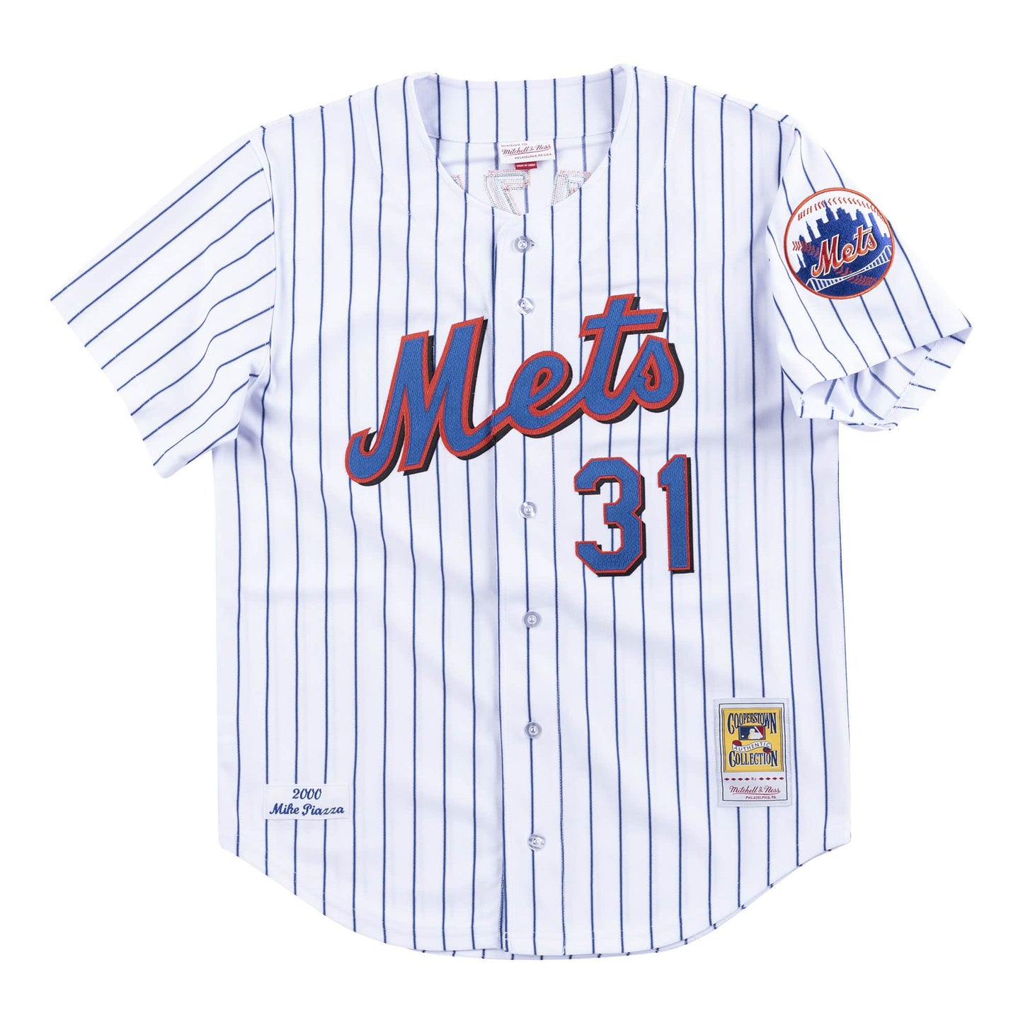 Authentic Mike Piazza New York Mets Home 2000 Jersey
