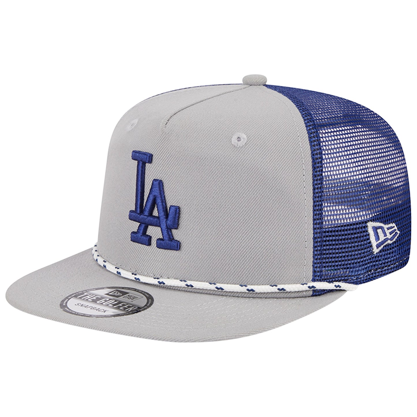 Los Angeles Dodgers New Era Golfer Green Undervisor 9FIFTY Snapback Hat - Gray