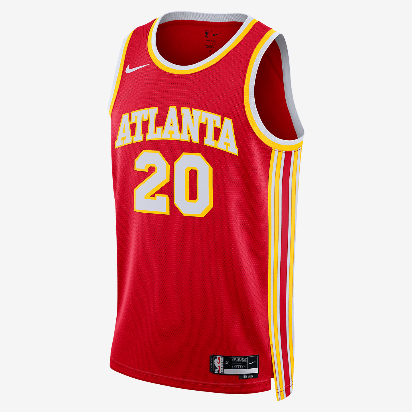 Atlanta Hawks Icon Edition 2022/23 Nike Dri-FIT NBA Swingman Jersey - University Red