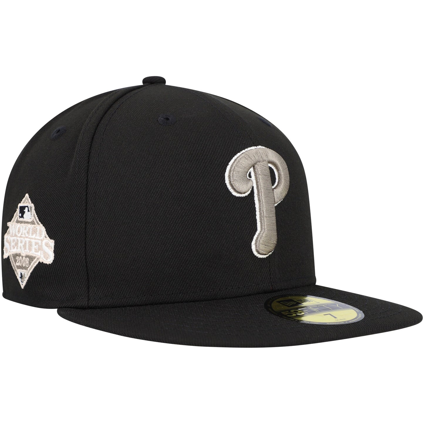 Philadelphia Phillies New Era Chrome Camo Undervisor 59FIFTY Fitted Hat - Black