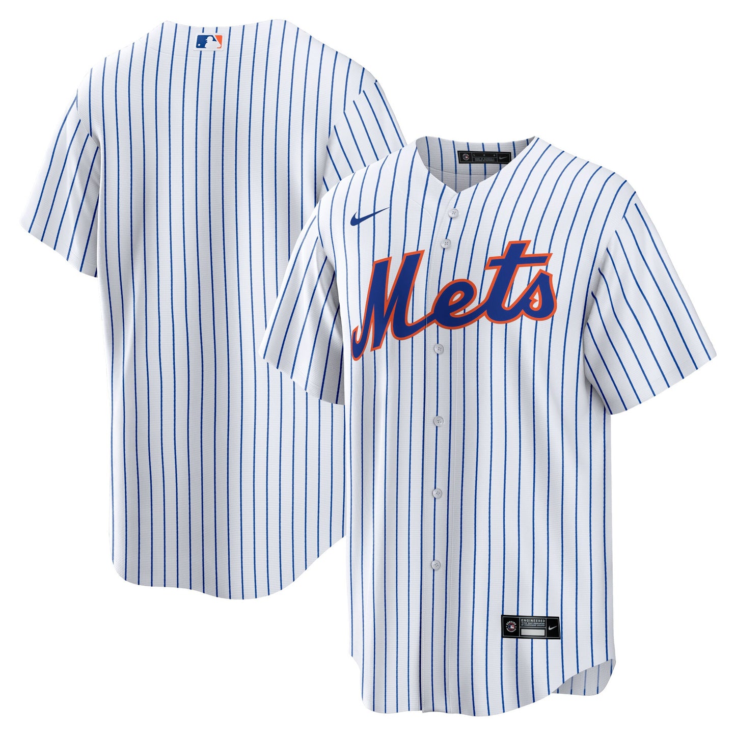New York Mets Nike Home Blank Replica Jersey - White