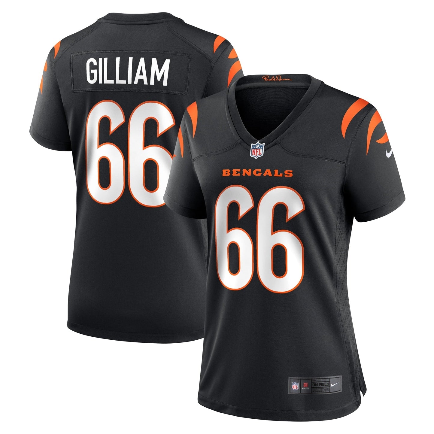 Women's Nike Nate Gilliam Black Cincinnati Bengals Game Player Jersey
